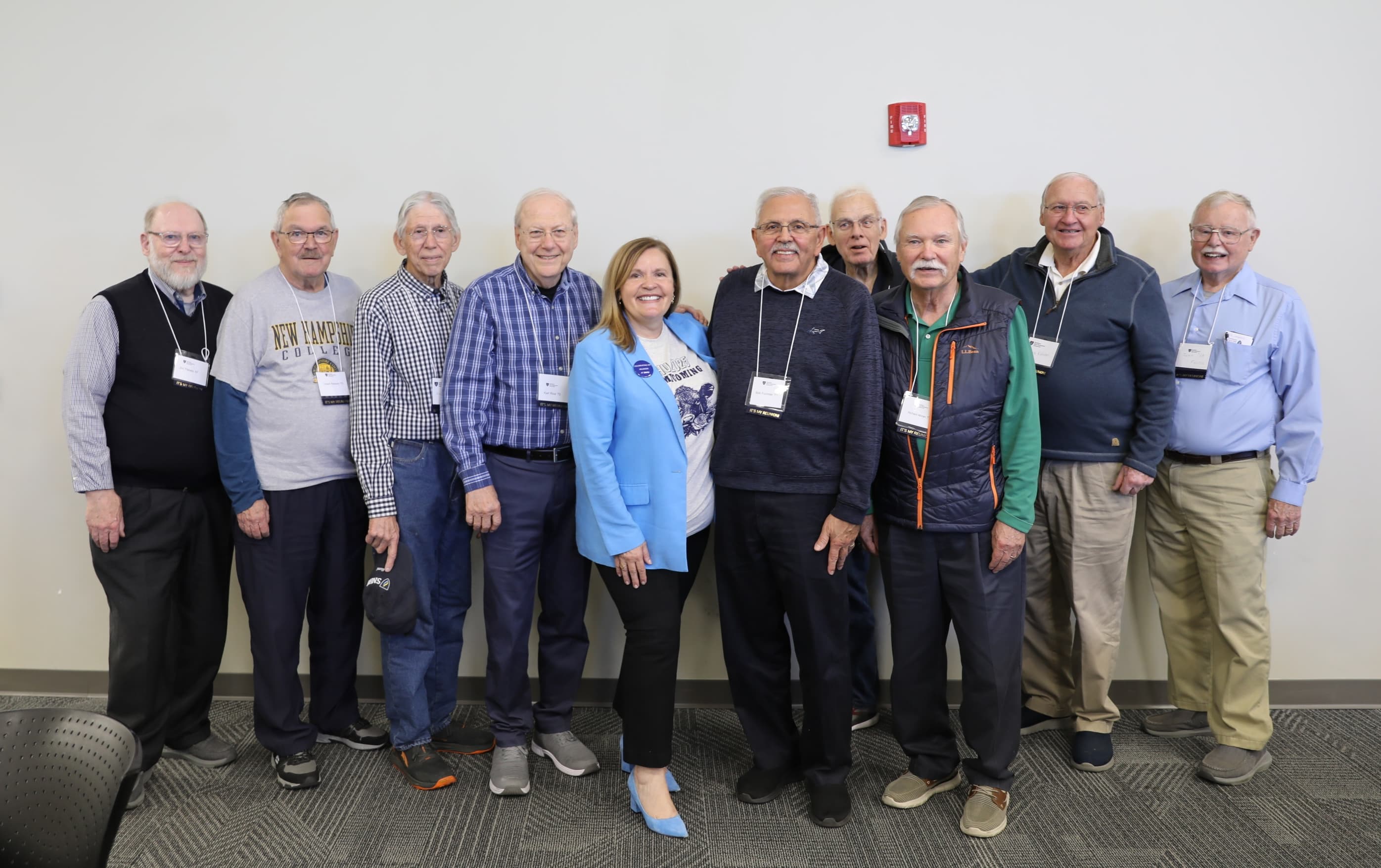 SNHU alumni gathering at a campus reunion event